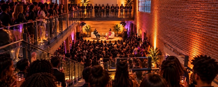 Concept rendering of the room with a seated audience